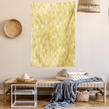 Pastel Monochrome Triangles Tapestry