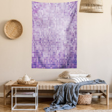 Pixel Inspired Tiny Squares Tapestry