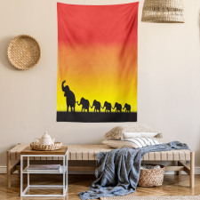 Ombre Sky Mammals Tapestry