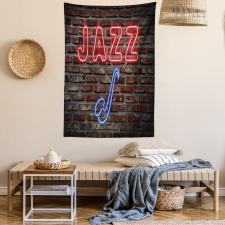 All Jazz Sign Brick Wall Tapestry