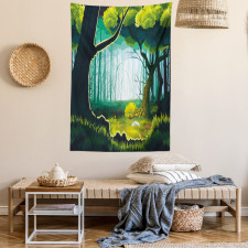 Forest View Outdoor Scene Tapestry