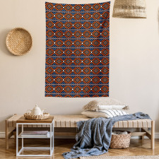 Tribal Geometric Motifs Tapestry