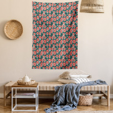 Forest Poppies Pattern Tapestry