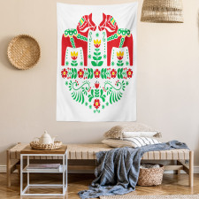 Flora Dala Horse Tapestry