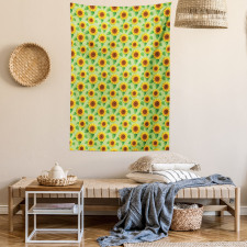 Summer Sunflowers Art Tapestry