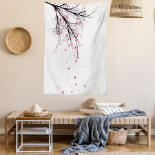 Cherry Blossom Flower Tapestry