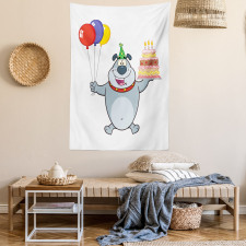 Bulldog Balloons and Cake Tapestry