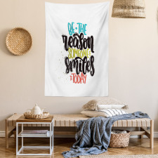 Funky Positive Calligraphy Tapestry