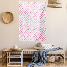 Brushstroke Soft Polka Dots Tapestry