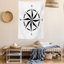 Monotone Compass Tapestry