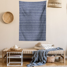 Vertical Aztec Motifs Tapestry