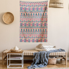 Zigzags Triangles Circles Tapestry