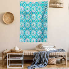 Star Like Art Deco Motifs Tapestry