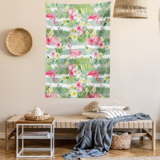 Exotic Hawaiian Leaf Tapestry