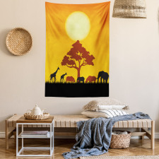 Wildlife Animals Rhinos Tapestry