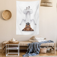 Dog Upside down Relax Tapestry