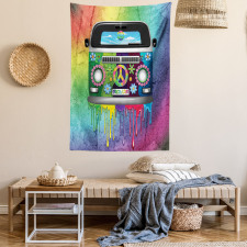 Old Style Hippie Van Tapestry