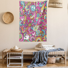 Funky 60s Fun Retro Tapestry