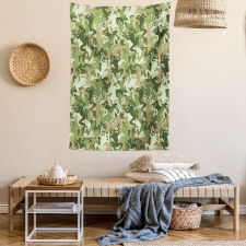 Skull Camouflage Design Tapestry