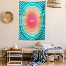 Line Border Pattern Tapestry