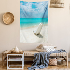 Maldives Beach Sunny Day Tapestry