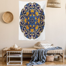 Floral Mandala Motif Tapestry