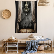 Dark Ball Room Chandelier Tapestry