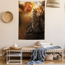 Castle Thunder Storm Tapestry