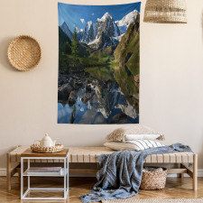 Pastoral Snowy Alps Tapestry