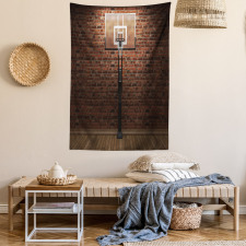 Basketball Field Sports Tapestry