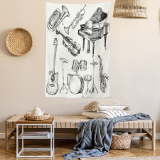 Musical Instruments Tapestry