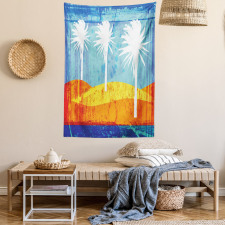 Tropic Beach Palms Tapestry