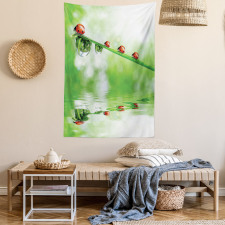 Ladybug on Water Image Tapestry