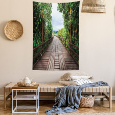 Wooden Bridge Exotic Tapestry