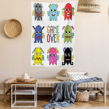 Pixel Robot Emotion Tapestry