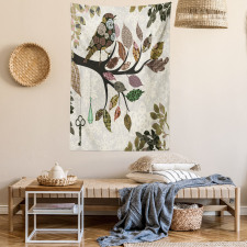 Spring Floral Birds French Tapestry