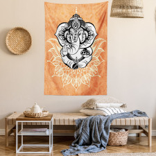 Pop Art Asian Elephant Tapestry