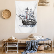 Columbus Ship Sailing Tapestry