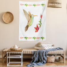 Hummingbird Artwork Tapestry