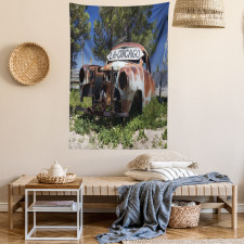 Old Abandoned Car USA Tapestry