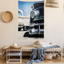 Fifties Auto Wheels Tapestry