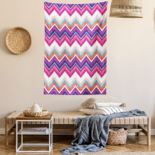 Colorful Groovy Art Tapestry