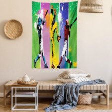 Baseball Grunge Splash Tapestry