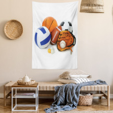 Ping Pong Volleyball Tapestry