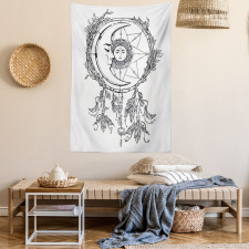 Dreamcatcher Moon Tapestry