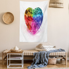 Love Heart Romance Tapestry