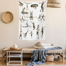 Summer Sports Athlete Tapestry
