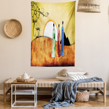 Tribe Facing Sunrise Tapestry
