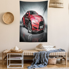 Red Fast Sports Racing Men Tapestry