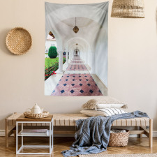 Arched Colonnade Hallway Tapestry